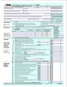 Form 1040.