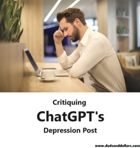 Critiquing ChatGPT's Depression Post